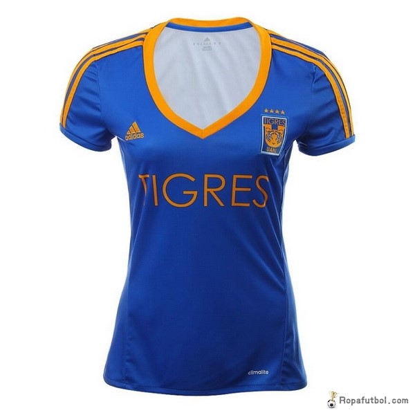 Camiseta Tigres de la UANL Replica Segunda Ropa Mujer 2016/17 Azul